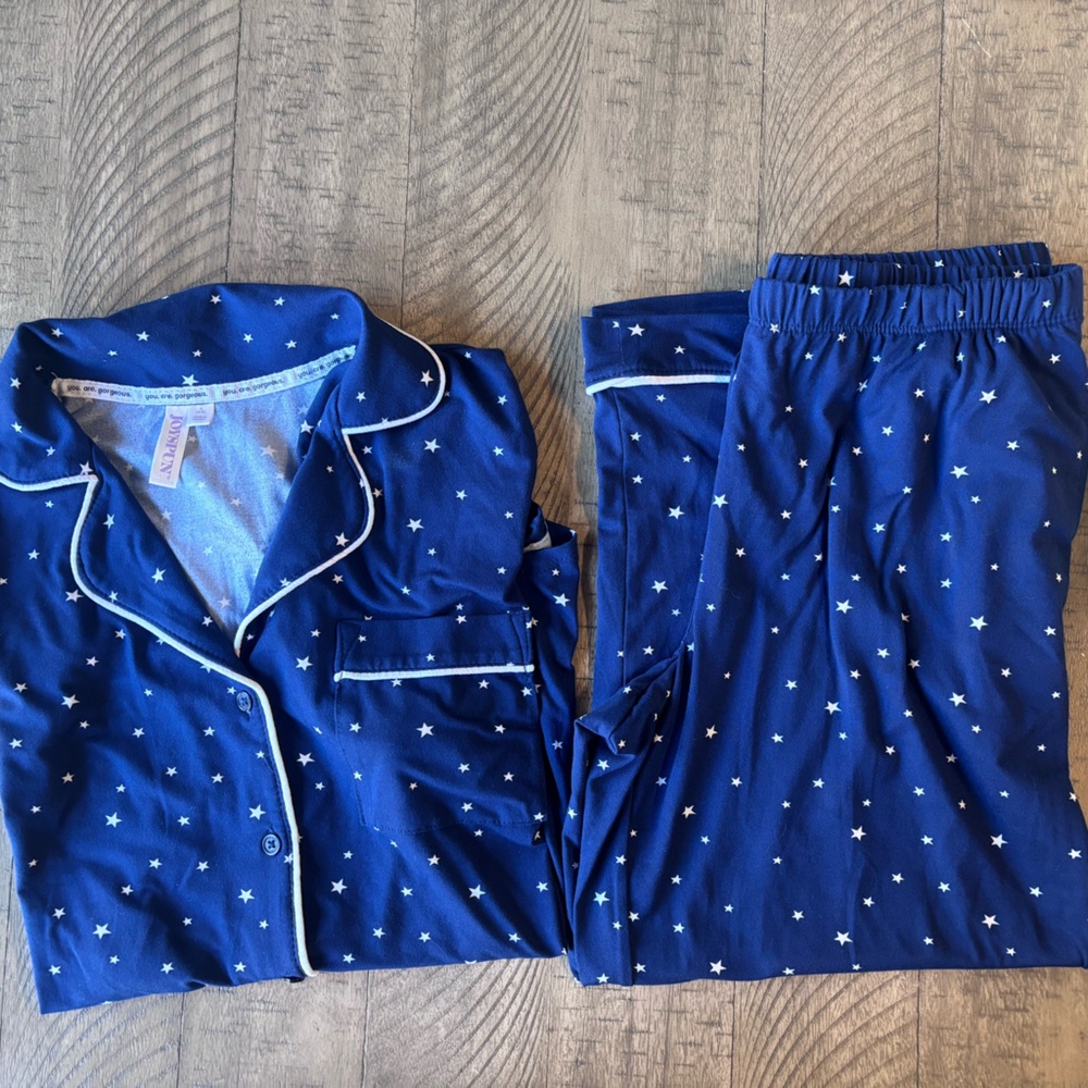 Joyspun Nautical Navy Star Pajama Set
